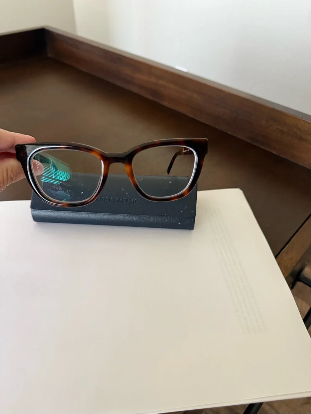 Warby Parker Eyeglasses -Hollis in Cola Tortoise